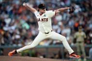 Logan Webb in action against the San Diego Padres - Source: Getty